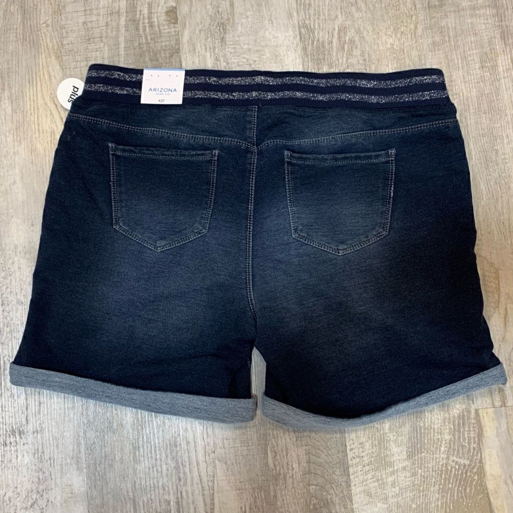 NWT Arizona Jean co soft slip-on shorts size 20 1/2 - Picture 5 of 13